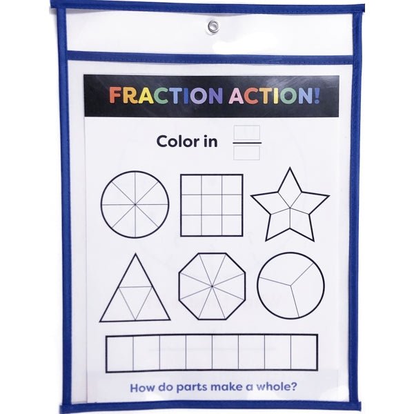 Dry Erase Pocket with Activity Sheet (10