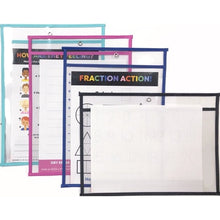 Dry Erase Pocket with Activity Sheet (10" x 13") Select Color - DollarFanatic.com