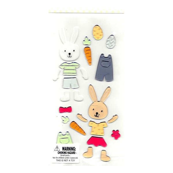 Easter Bunny Window Gel Clings Set (24 Count) - DollarFanatic.com