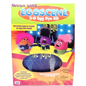 EggScene 3-D Egg Dye Decorating Kit - Rockin' Band (10-Piece Kit) Includes Stickers, Dye Tablets, Stage Scene - DollarFanatic.com