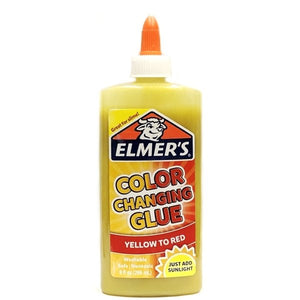 Elmer's Color Changing Washable Glue - Yellow to Red (Net 9 fl. oz.) Changes from Yellow to Red in Sunlight - DollarFanatic.com