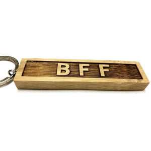 Engraved Novelty Title Name Wood Block Keychain (.75" x 3.25") Select Name - DollarFanatic.com