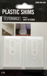Everbilt Plastic Shims - 2" (4 Pack) Easy to Stack, Ribbed Design - DollarFanatic.com