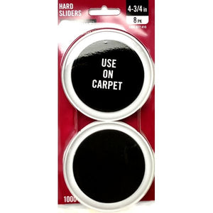Everbilt Round Furniture Moving Hard Sliders - 4-3/4" (8 Pack) Move up to 1000 Lbs. - DollarFanatic.com