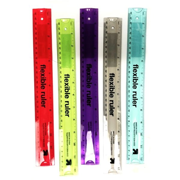 Up & Up Flexible Standard 12 Transparent Ruler (Select Color