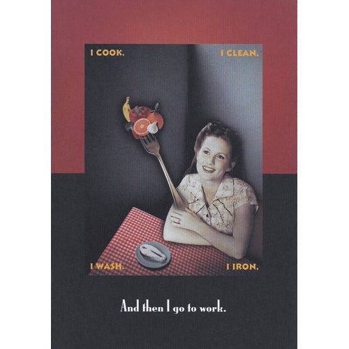 Friendship Greeting Card with Envelope (I Cook, I Clean, I Wash, I Iron...) - DollarFanatic.com