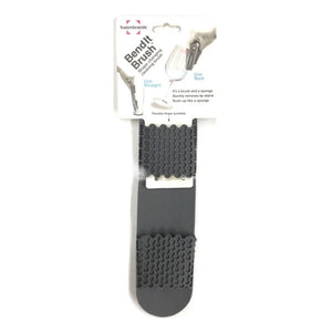 Fusionbrands BendIt Brush Silicone Cleaning Brush - Gray (1 Count) - DollarFanatic.com