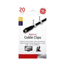 GE Nail-In White Cable Clips - 33614 (20 Pack) - DollarFanatic.com