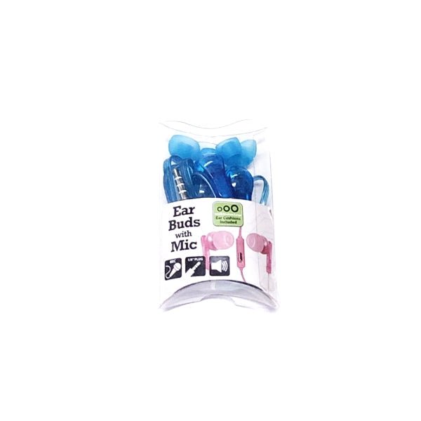GetCharged Earbuds with Microphone (Select Transparent Color) Includes Extra Ear Bud Cushion Tips - DollarFanatic.com