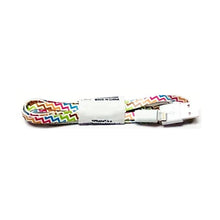 GetCharged Lightning USB Charging Flat Cable Cord (Select Style) Colorful Print Design - DollarFanatic.com