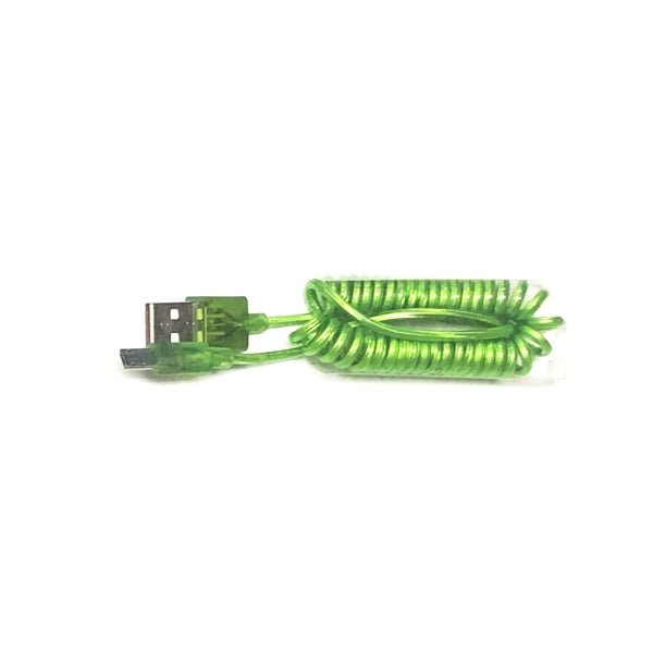 GetCharged Micro USB Charging Coil Cable Cord (Select Color) Transparent Color Design - DollarFanatic.com