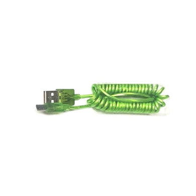 GetCharged Micro USB Charging Coil Cable Cord (Select Color) Transparent Color Design - DollarFanatic.com