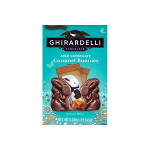Ghirardelli Chocolate Milk Chocolate Caramel Bunnies (2-Piece Pack) - DollarFanatic.com