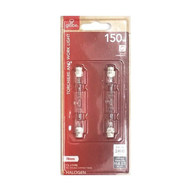 Globe T3 J-Type Halogen Light Bulbs - 150 Watt (2 Pack) Fully Dimmable - DollarFanatic.com