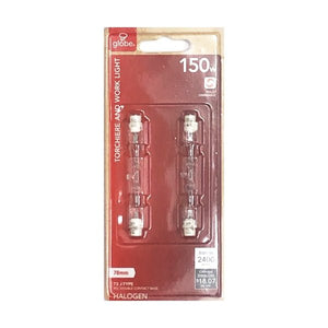 Globe T3 J-Type Halogen Light Bulbs - 150 Watt (2 Pack) Fully Dimmable - DollarFanatic.com