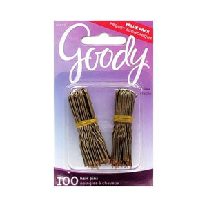 Goody Assorted Sized Hair Pins Value Pack - Brown (100 Pack) For Buns and Up-Dos - DollarFanatic.com