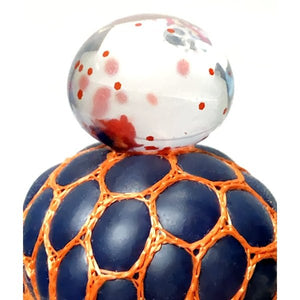 Grin Studios Glitter Super Squishy Blob Ball Keychain - Blue/Orange (1 Count) - DollarFanatic.com