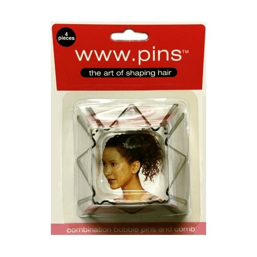 Hairagami WWW Bobbie Pins Hair Pins (4 Pack) For Buns and Up-Dos - DollarFanatic.com