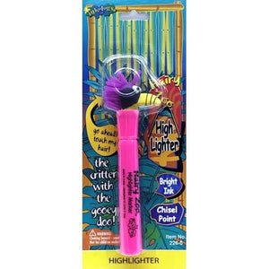 Hairy Zoo Animal Broad Chisel Tip Highlighter Marker (Select Color) Styles Vary - DollarFanatic.com