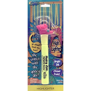 Hairy Zoo Animal Broad Chisel Tip Highlighter Marker (Select Color) Styles Vary - DollarFanatic.com