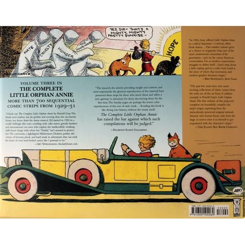 Harold Gray's Little Orphan Annie Volume 3 - And A Blind Man Shall Lead Them Daily and Sunday Comics 1929 - 31 (348 Pages) Hardcover Book - Dollar Fanatic
