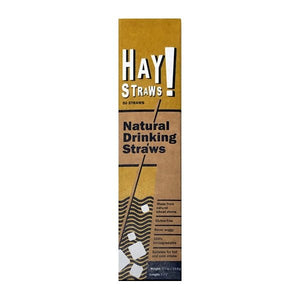 Hay! Straws Natural Drinking Straws (50 Count) 100% Biodegradable - DollarFanatic.com