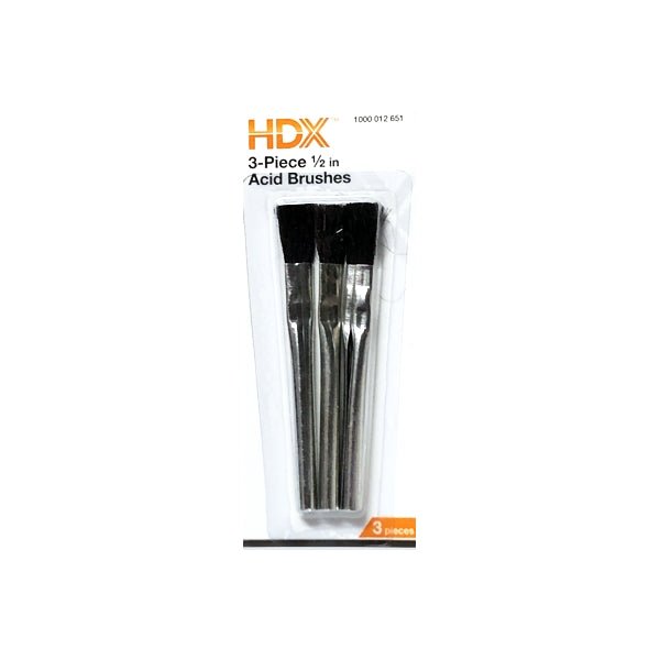 Paste Flux & Acid BRUSHES 100% Horsehair Pro Grade for Glue Oil Applicator  4 Brush OATEY 30710 3071020 