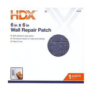 HDX Drywall 6" x 6" Wall Repair Patch (1 Count) - DollarFanatic.com