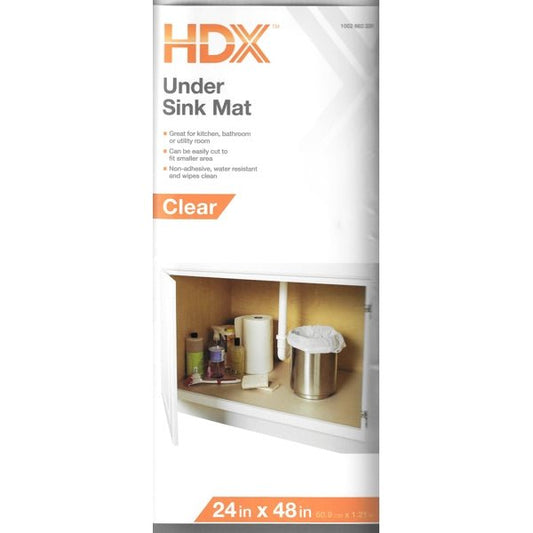 HDX Under Sink Mat Shelf/Drawer Liner (24" x 48") Can Cut to Any Custom Size - DollarFanatic.com