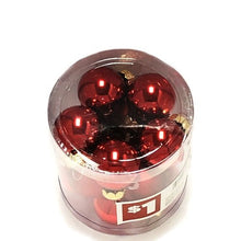 Holiday Style Glass Mini Ball Ornaments - Shiny/Matte (15 Count) Select Color - DollarFanatic.com