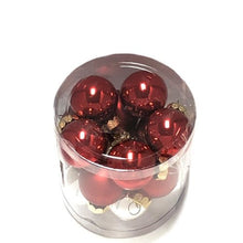 Holiday Style Glass Mini Ball Ornaments - Shiny/Matte (15 Count) Select Color - DollarFanatic.com