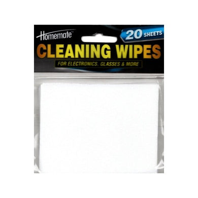 Homemate Microfiber Cleaning Wipes (20 Sheets) for Electronics, Glasses & More - DollarFanatic.com