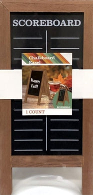 Horizon A-Frame Wooden 2-Sided Chalkboard Easel for Game Day or Party Games (6.5