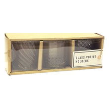 Horizon Decorative Glass Votive Candle Holders (3-Piece Set) Select Style - DollarFanatic.com