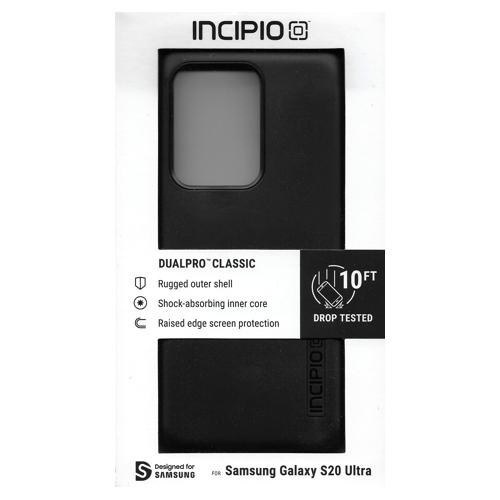 Incipio DualPro Classic Dual-Layer Protective Phone Case for Samsung Galaxy S20 Ultra (Black) - DollarFanatic.com
