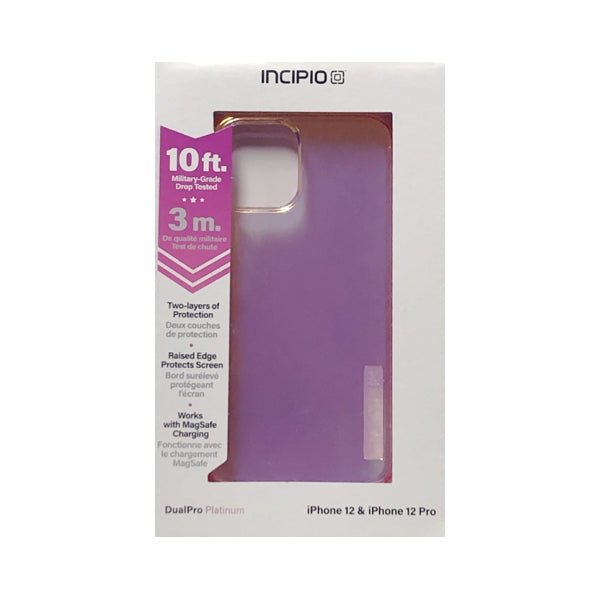 Incipio DualPro Platinum Dual-Layer Protective Phone Case for iPhone 12/12 Pro (Pink Iridescent) - DollarFanatic.com