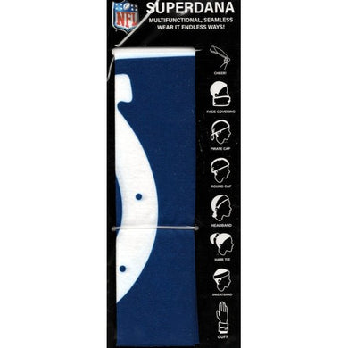 Indianapolis Colts Superdana Cloth Headband Neck Gaiter (1 Count) Endless Ways to Wear - DollarFanatic.com