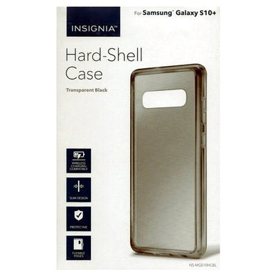Insignia Samsung Galaxy S10+ Hard-Shell Phone Case (Transparent Black) - DollarFanatic.com