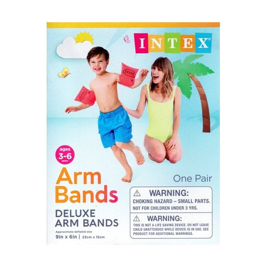 Intex Deluxe Swimming Arm Bands Floats - Orange (For Ages 3-6 years) - DollarFanatic.com