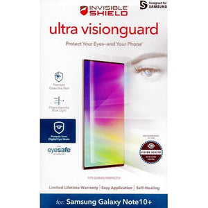 Invisible Shield Ultra VisionGuard Screen Protector for Samsung Galaxy Note 10+ (Shatter Protection) Eyesafe Protection - DollarFanatic.com