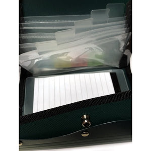 JMD Star Brite Wallet 6-Pocket Expandable File Poly Organizer with Notepad (7.25" x 4.5") Select Color - DollarFanatic.com