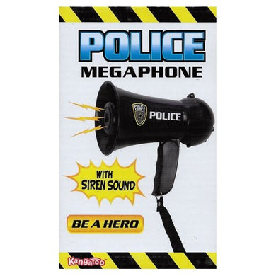Kangaroo Kids Pretend Play Police Force Megaphone with Siren Sound (Battery Operated) For Ages 3+ - DollarFanatic.com
