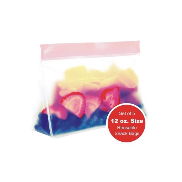 Keeper Life Reusable Gusseted Storage Bags - 12 oz./1.5 Cups (5 Pack) Leaf Proof & Freezer Safe - DollarFanatic.com