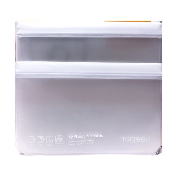 Keeper Life Reusable Storage Bags - Assorted Sizes (5 Pack) Food Safe, Freezer Safe - DollarFanatic.com