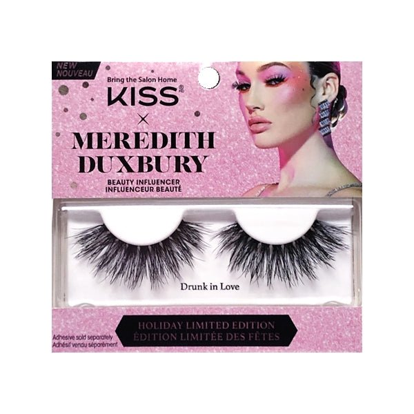 Kiss x Meredith Duxbury Holiday Limited Edition Eye Lashes - Drunk in Love (LMP06X) Adhesive sold separately - DollarFanatic.com