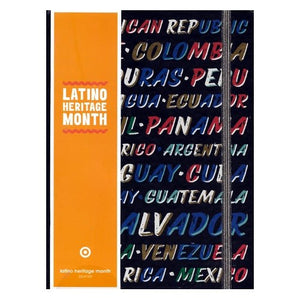 Latino Heritage Countries Hardcover Journal - 6" x 8" (208 Pages) Gold Foil Edges and Gold Elastic Band Closure - DollarFanatic.com