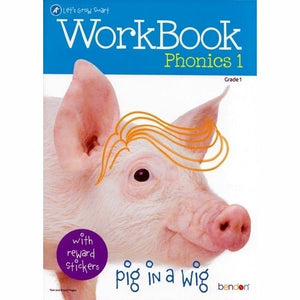 Let's Grow Smart Workbook - Phonics 1 (Includes Rewards Stickers) For Grade 1 - DollarFanatic.com