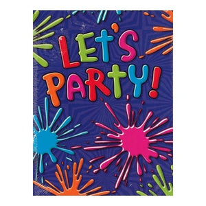 Let's Party Invitations with Envelopes (8 Pack) - DollarFanatic.com