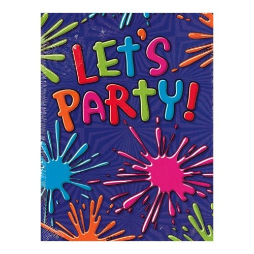 Let's Party Invitations with Envelopes (8 Pack) - DollarFanatic.com