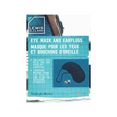 Lewis N. Clark Eye Mask and Earplugs Set (2-Piece Set) Sleep Comfortably - DollarFanatic.com
